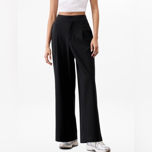 NWOT Athleta Pinnacle Black Trouser Size 8/T - Picture 10 of 11